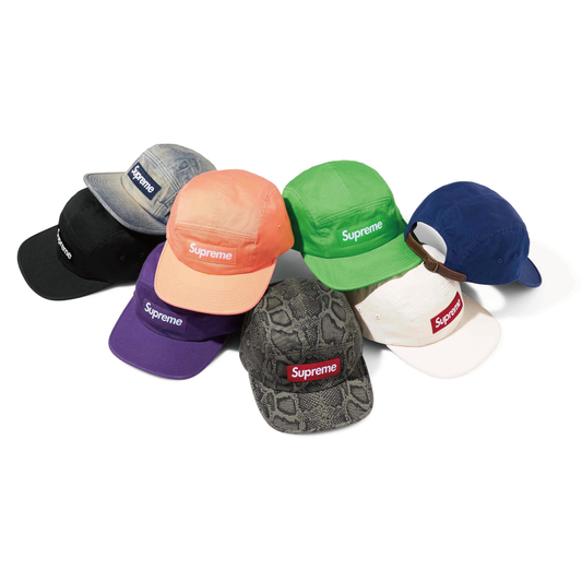 SUPREME 24SS WASHED CHINO TWILL CAMP CAP