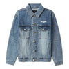 WE11DONE BLUE 1506 LOGO LOOSE FIT DENIM JACKET