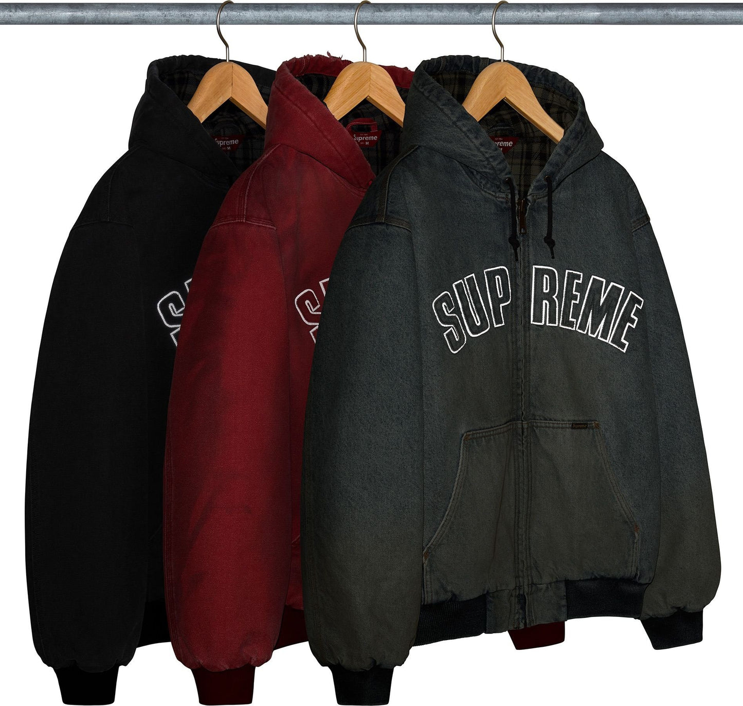 [PREORDER] SUPREME 25FW REFLECTIVE ARC HOOED WORK JACKET