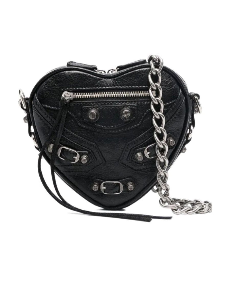 [PREORDER] BALENCIAGA LE CAGOLE HEART MINI BAG IN BLACK