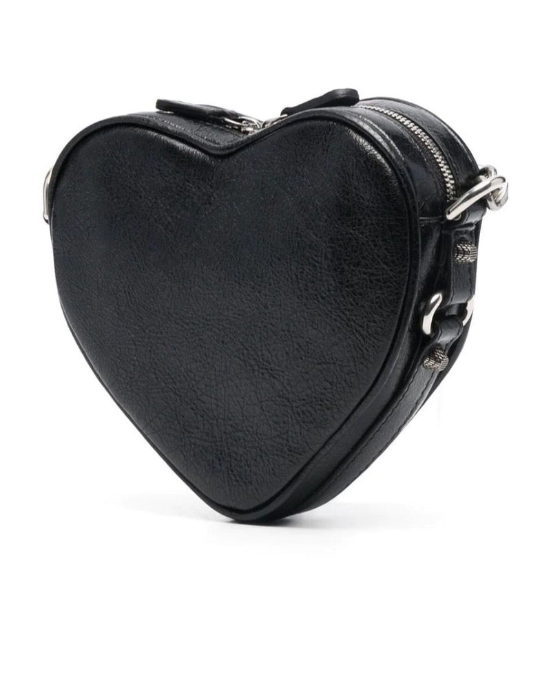 [PREORDER] BALENCIAGA LE CAGOLE HEART MINI BAG IN BLACK