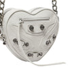 [PREORDER] BALENCIAGA LE CAGOLE HEART MINI BAG IN OPTIC WHITE