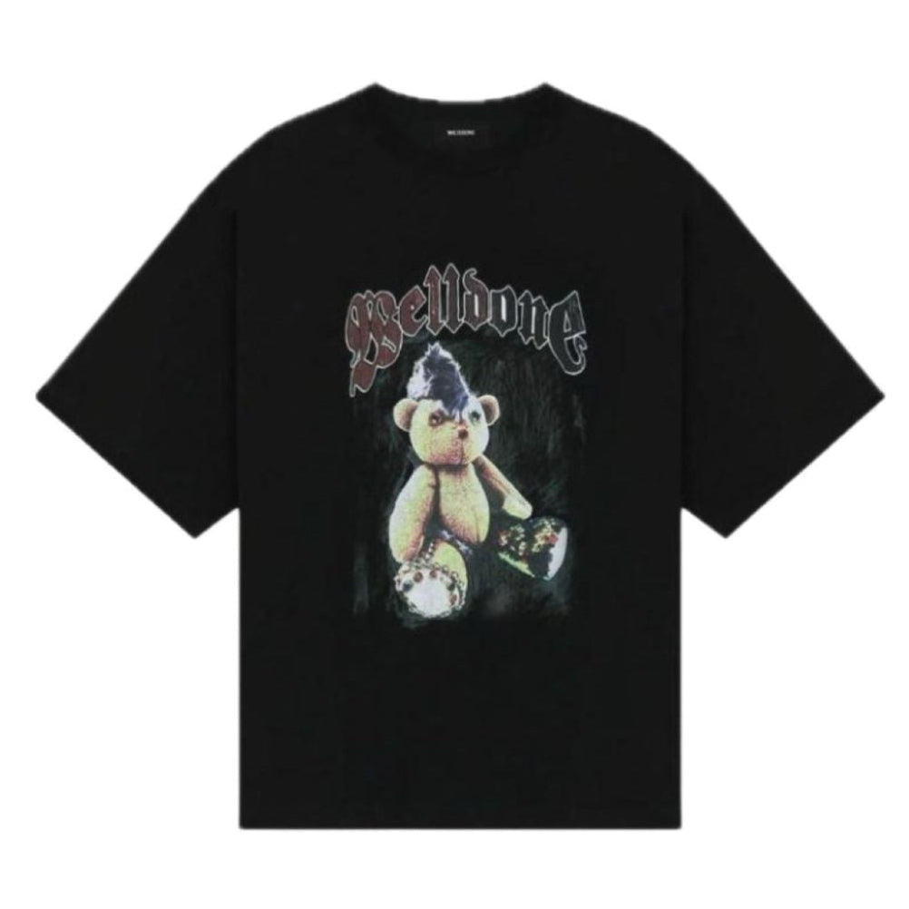 WE11DONE BLACK PUNK TEDDY TEE
