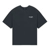WE11DONE CHARCOAL WAVE LOGO TEE