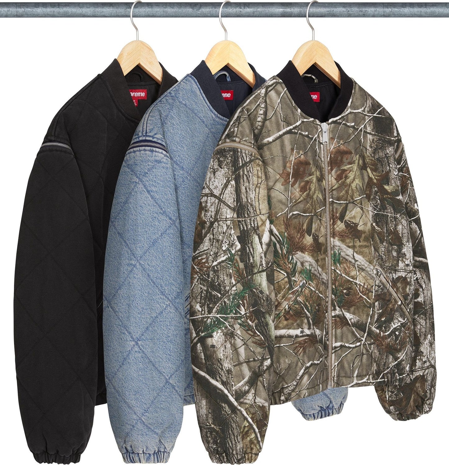 [PREORDER] SUPREME 25FW ZIP-OFF SLEEVE QUILTED BOMBER JACKET