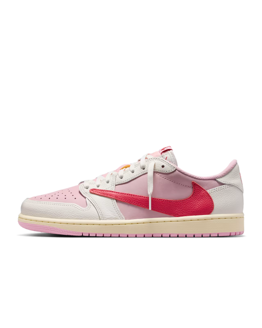 [PREORDER] NIKE JORDAN 1 TRAVIS SCOTT  RETRO LOW OG  "SAIL TROPICAL PINK" (IQ7604-101)
