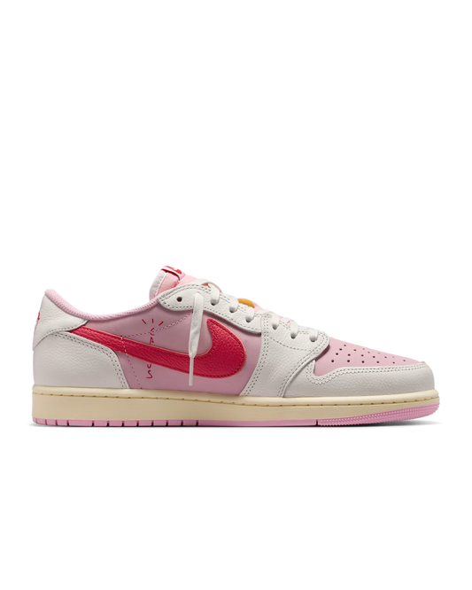 [PREORDER] NIKE JORDAN 1 TRAVIS SCOTT  RETRO LOW OG  "SAIL TROPICAL PINK" (IQ7604-101)
