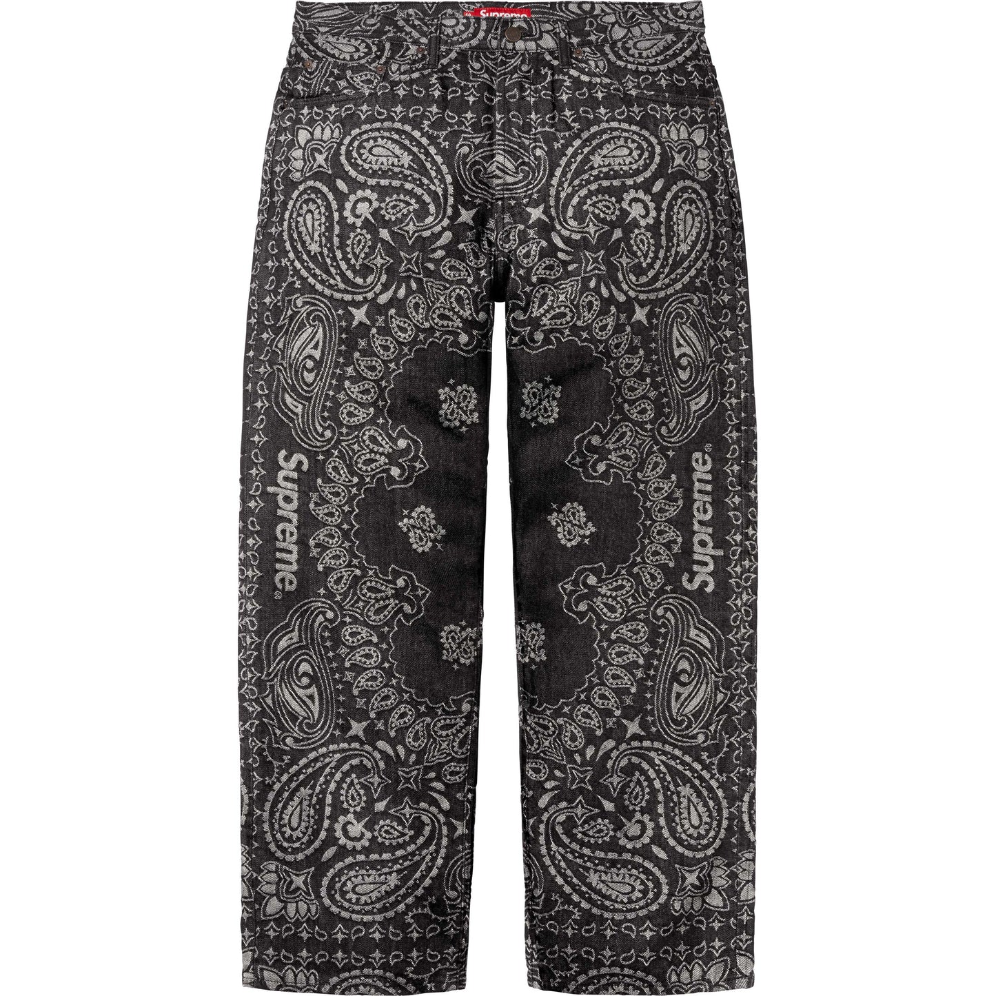 SUPREME 25SS BANDANA JACQUARD BAGGY JEAN