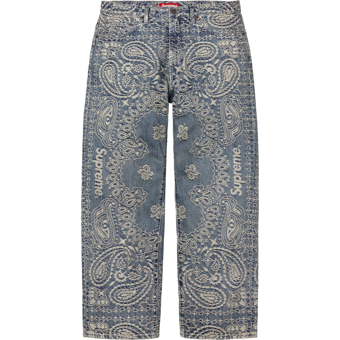SUPREME 25SS BANDANA JACQUARD BAGGY JEAN