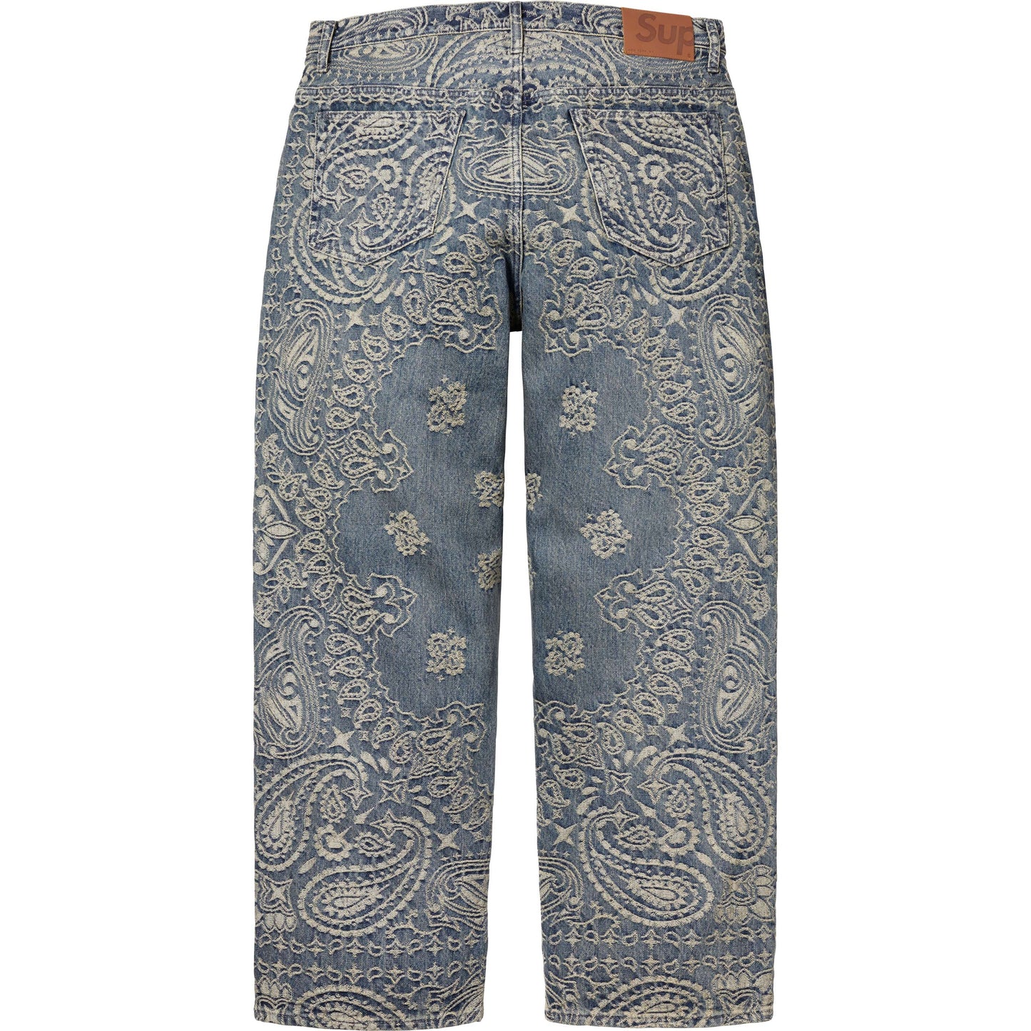 SUPREME 25SS BANDANA JACQUARD BAGGY JEAN
