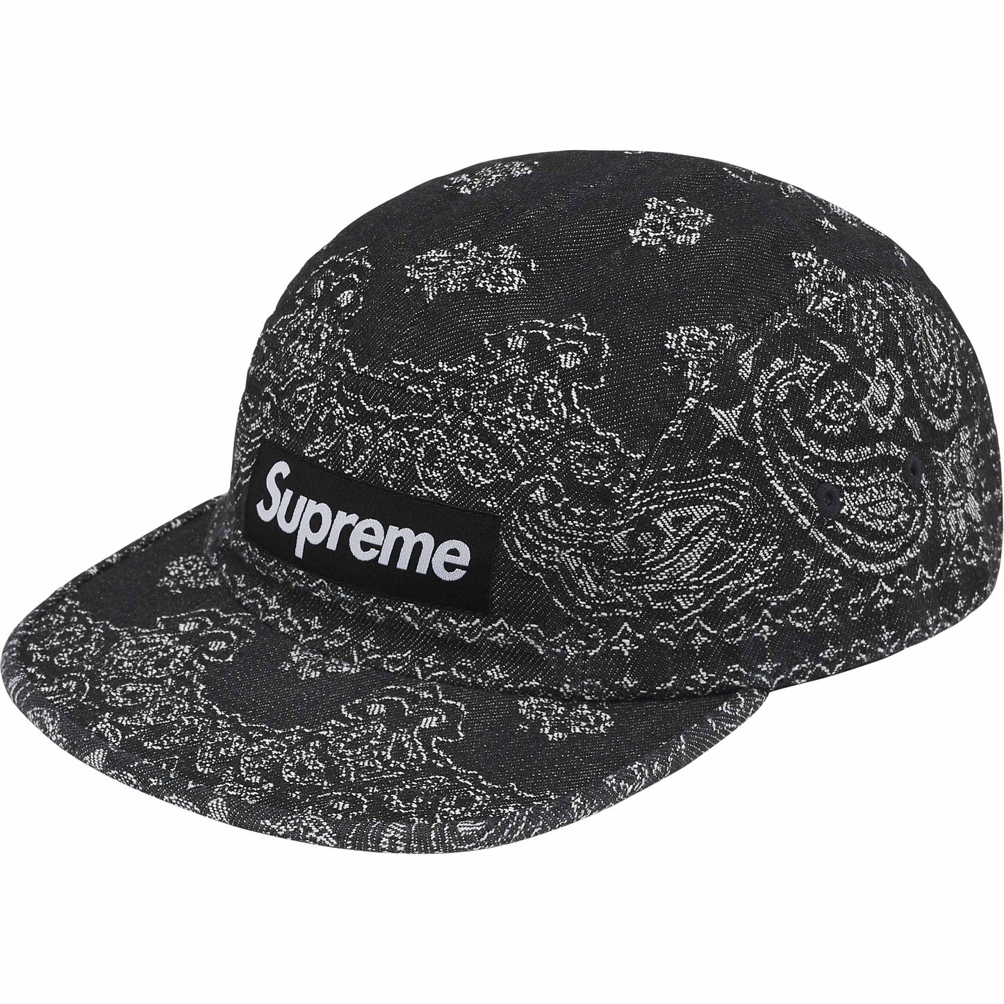 SUPREME 25SS BANDANA JACQUARD DENIM CAMP CAP