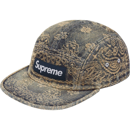 SUPREME 25SS BANDANA JACQUARD DENIM CAMP CAP