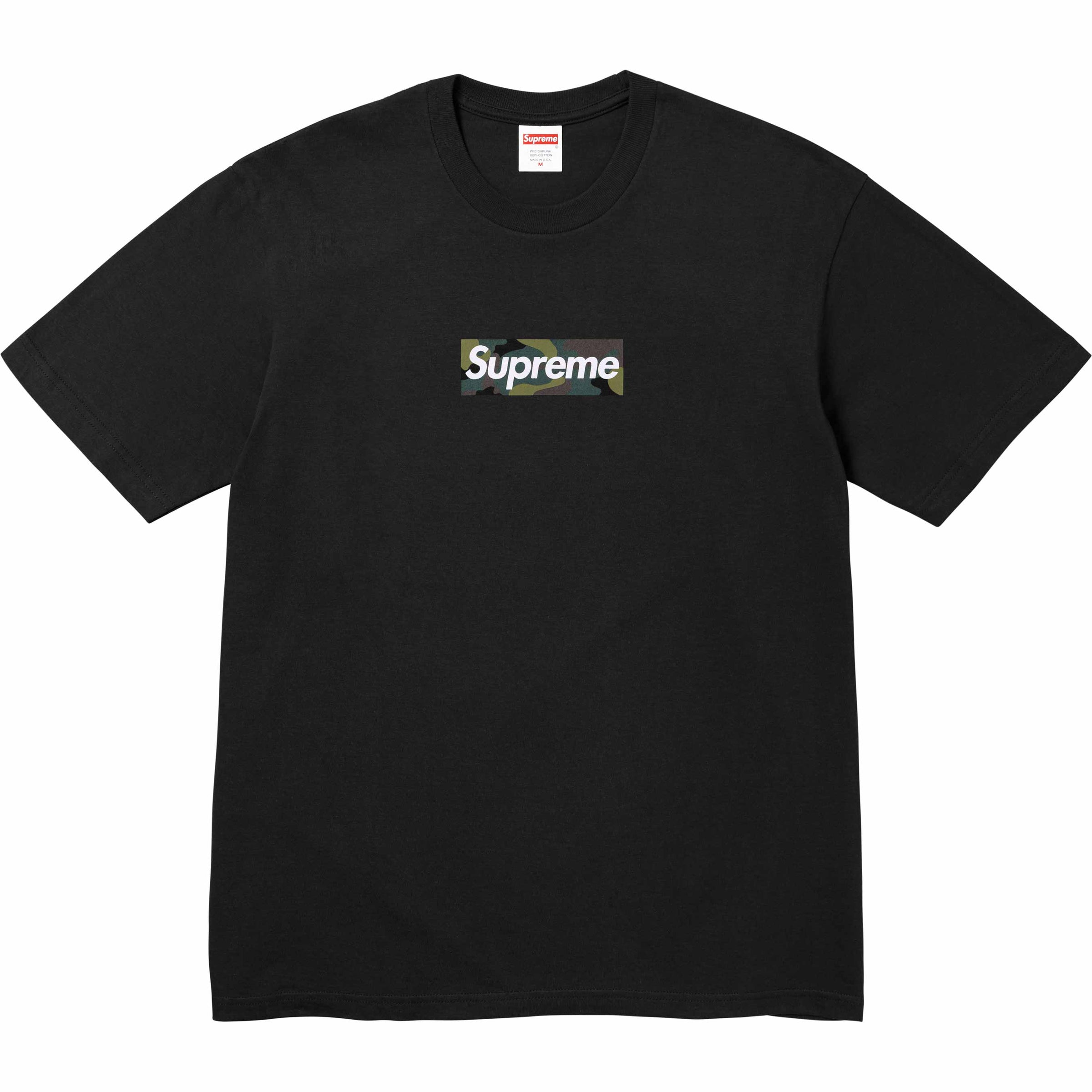 Supreme shirt cheap black and white