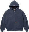 SUPREME 24FW X DICKIES QUILTED LINED ZIP UP HOODED SWEATSHIRT