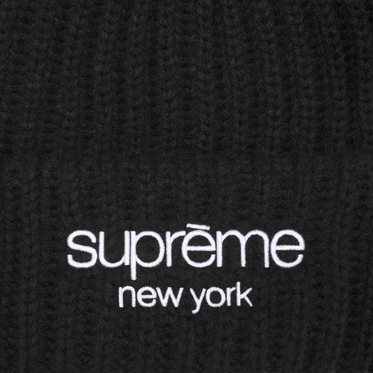 SUPREME 24FW CLASSIC LOGO CHUNKY RIBBED BEANIE