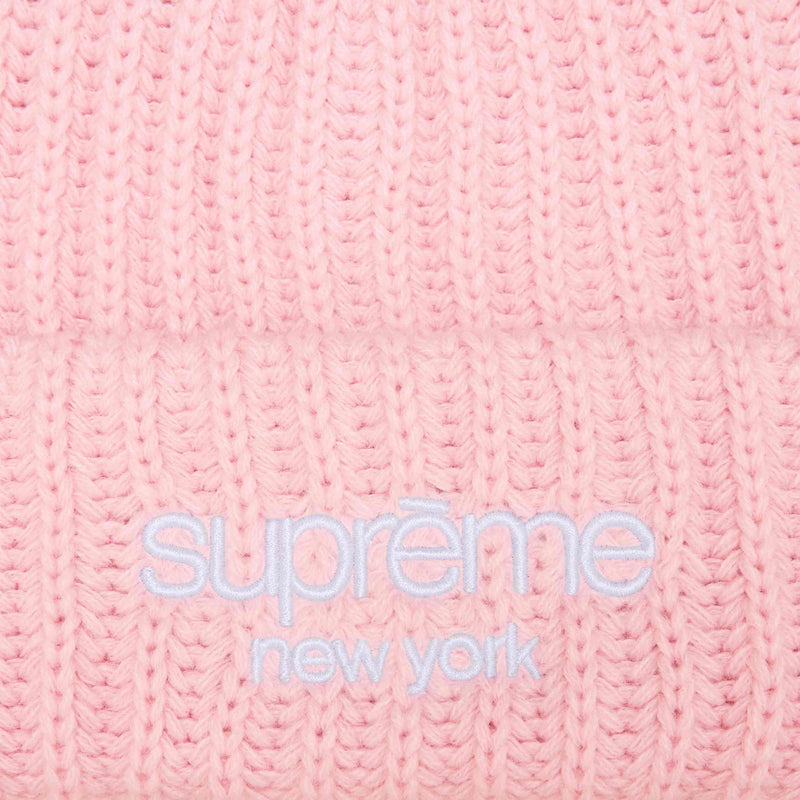 SUPREME 24FW CLASSIC LOGO CHUNKY RIBBED BEANIE