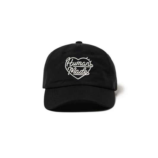 HUMAN MADE 25SS 6 PANEL NYLON CAP BLACK (HM29GD047)