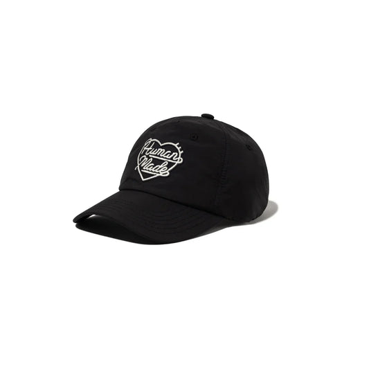 HUMAN MADE 25SS 6 PANEL NYLON CAP BLACK (HM29GD047)