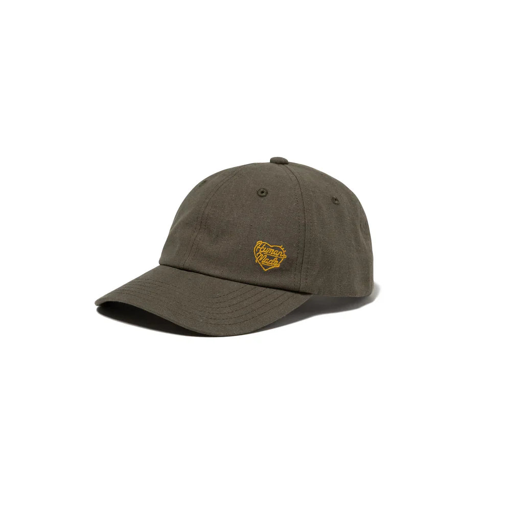 HUMAN MADE 25SS 6 PANEL LINEN CAP OLIVE DRAB (HM29GD046)