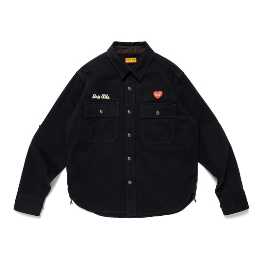 HUMAN MADE 25FW WORK SHIRT (HM30SH004)-NAVY