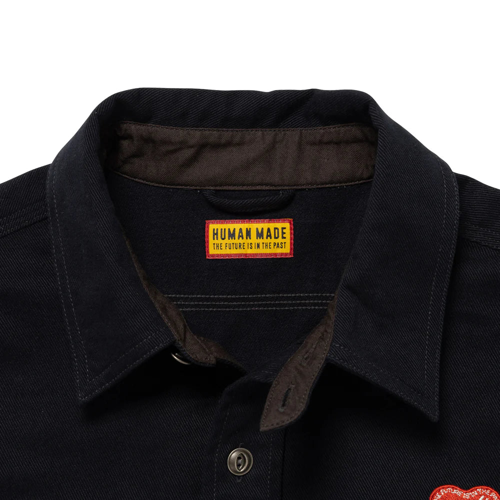 HUMAN MADE 25FW WORK SHIRT (HM30SH004)-NAVY