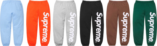 SUPREME 24FW SATIN APPLIQUE SWEATPANT