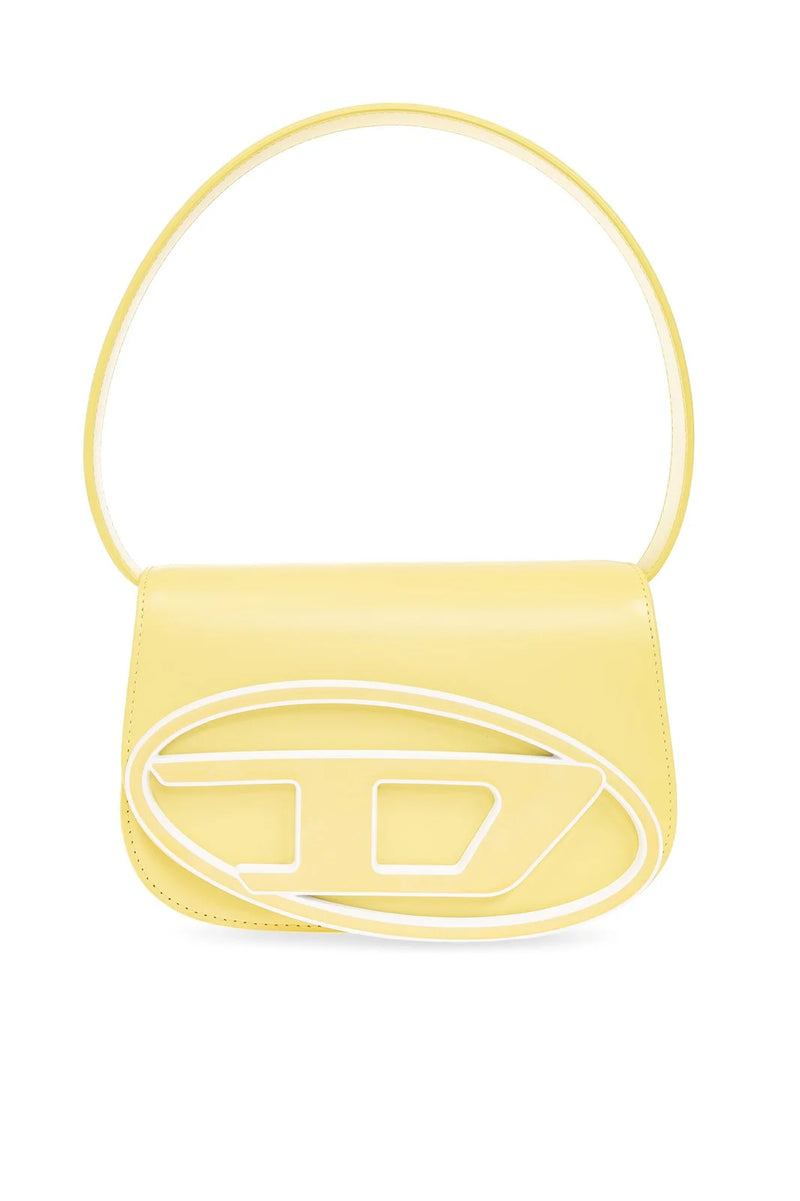 DIESEL 1DR PLAQUE SHOULDER BAG (YELLOW)