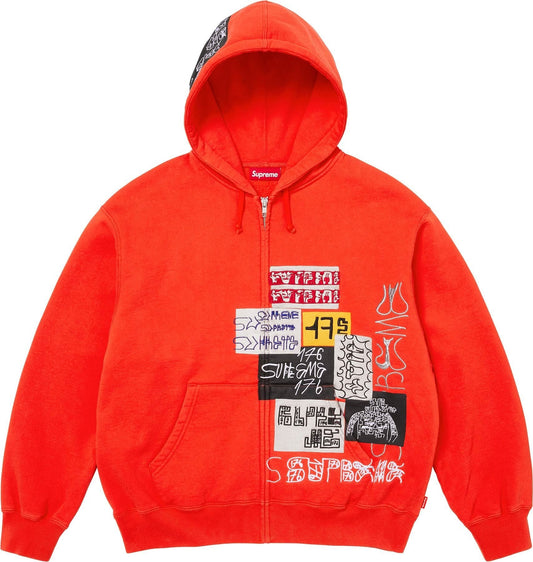 [PREORDER] SUPREME 25FW 176 ZIP UP HOODED SWEATSHIRT