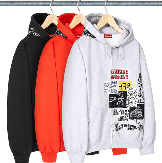 [PREORDER] SUPREME 25FW 176 ZIP UP HOODED SWEATSHIRT