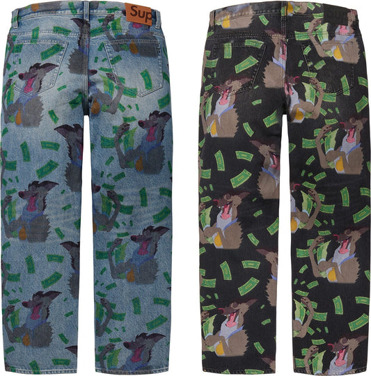 [PREORDER] SUPREME 25FW ALL DOGS GO TO HEAVEN LOOSE FIT JEAN