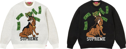[PREORDER] SUPREME 25FW ALL DOGS GO TO HEAVEN SWEATER