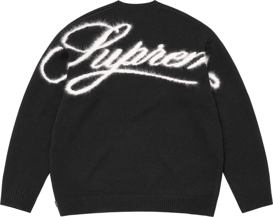 SUPREME 25FW ANGORA SCRIPT SWEATER