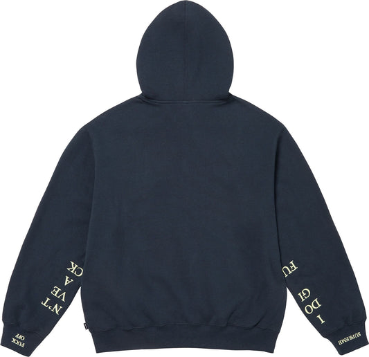 [PREORDER] SUPREME 25FW IDGAF ZIP UP HOODED SWEATSHIRT