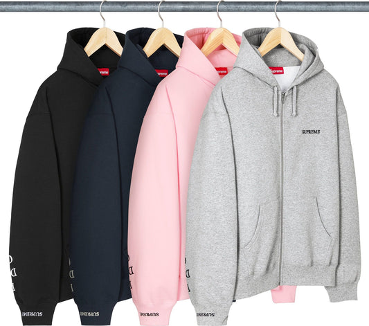 [PREORDER] SUPREME 25FW IDGAF ZIP UP HOODED SWEATSHIRT