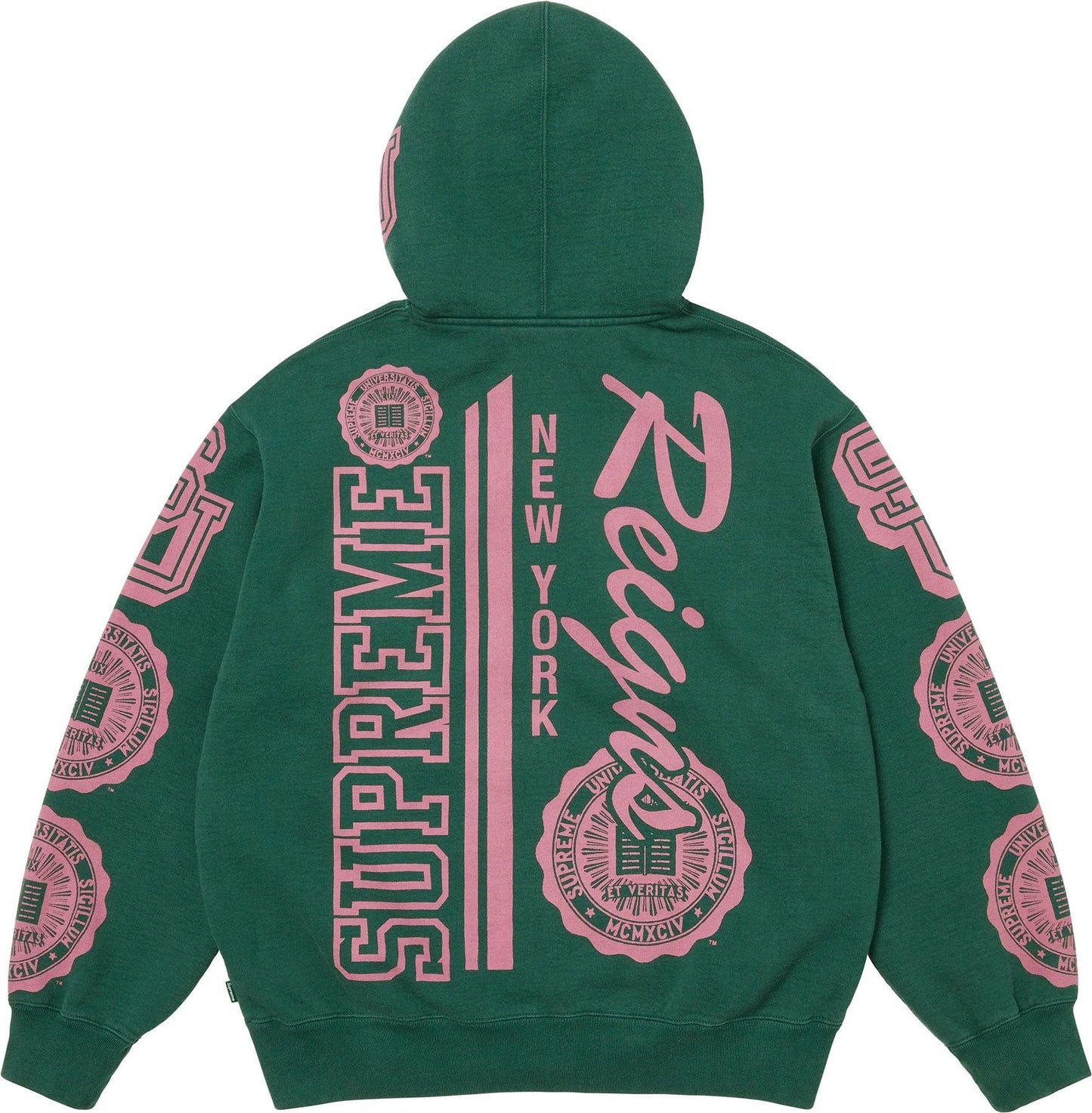 [PREORDER] SUPREME 25FW KNOWLEDGE REIGNS ZIP UP HOODED SWEATSHIRT