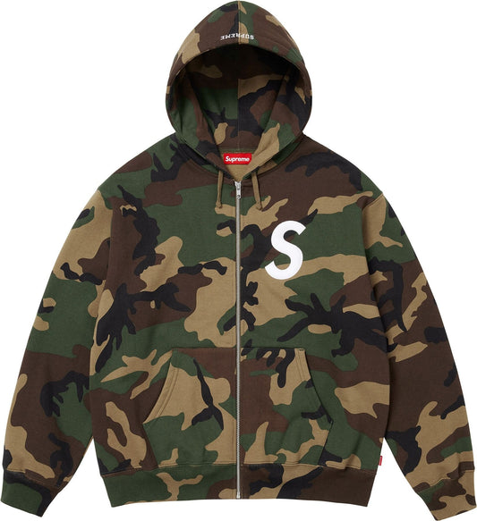 [PREORDER] SUPREME 25FW S LOGO ZIP UP HOODED SWEATSHIRT