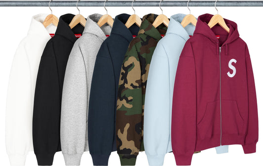 [PREORDER] SUPREME 25FW S LOGO ZIP UP HOODED SWEATSHIRT