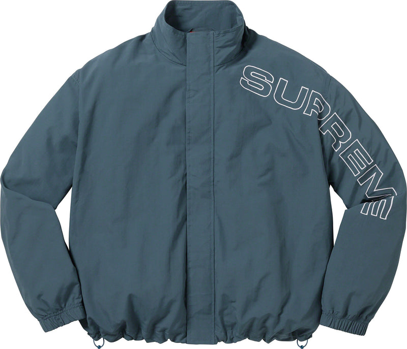 SUPREME 23FW SPELLOUT EMBROIDERED TRACK JACKET