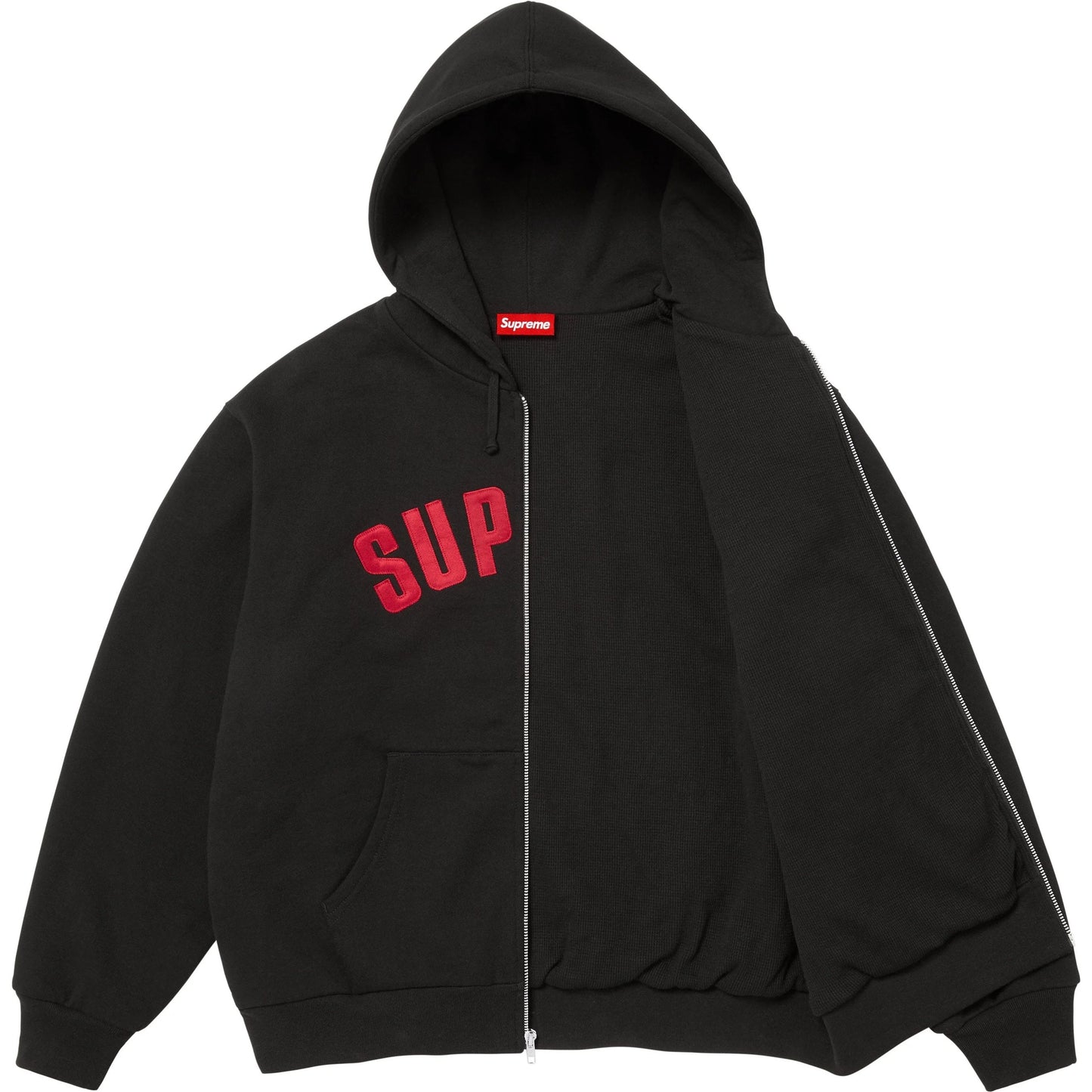 SUPREME 25FW ARC THERMAL LINED ZIP UP HOODED SWEATSHIRT