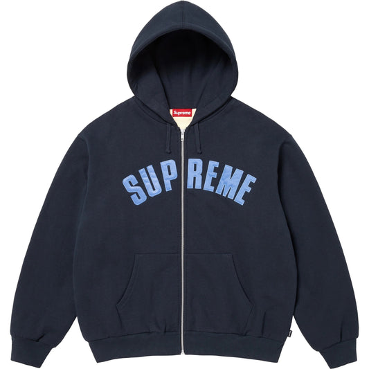 SUPREME 25FW ARC THERMAL LINED ZIP UP HOODED SWEATSHIRT