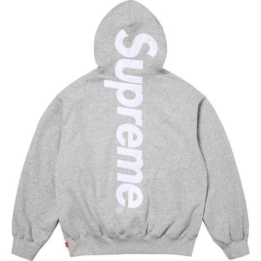 SUPREME 25FW SATIN APPLIQUE HOODED SWEATSHIRT