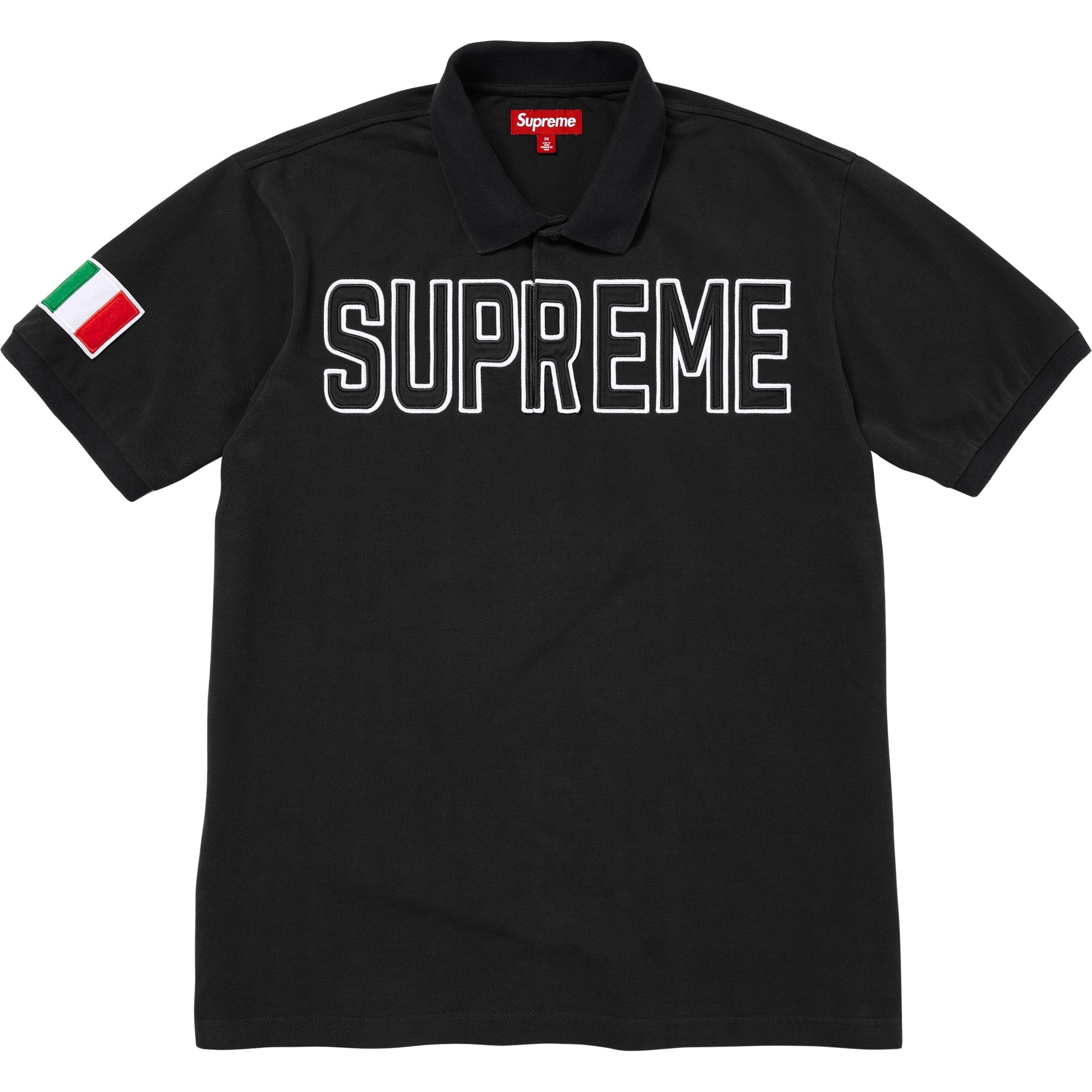 モ*ナ様 Supreme Twill Applique Polo \"Yellow Supreme Twill Appliqué Polo Yellow Men's - FW25 - US