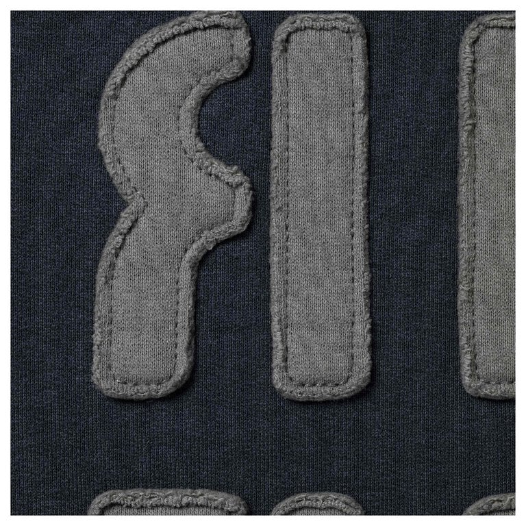 SUPREME 26FW WEEK 7 MIRRORED APPLIQUE HOODED SWEATSHIRT