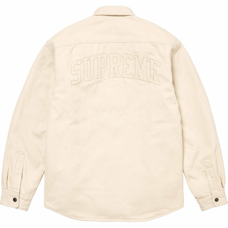 SUPREME 24FW FAUX SHEARLING LINED WORK SHIRT