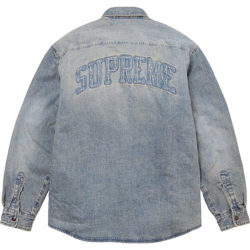 SUPREME 24FW FAUX SHEARLING LINED WORK SHIRT