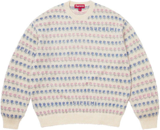 [PREORDER] SUPREME 25FW FLOWER METALLIC SWEATER