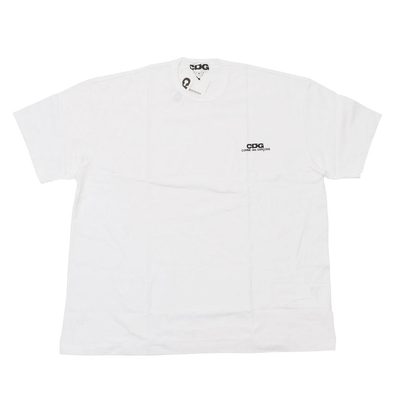 COMME DES GARCONS CDG SMALL LOGO OVERSIZED TEE