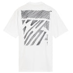 OFF WHITE 23SS SCRIBBLE DIAGONAL OVERSIZED TEE
