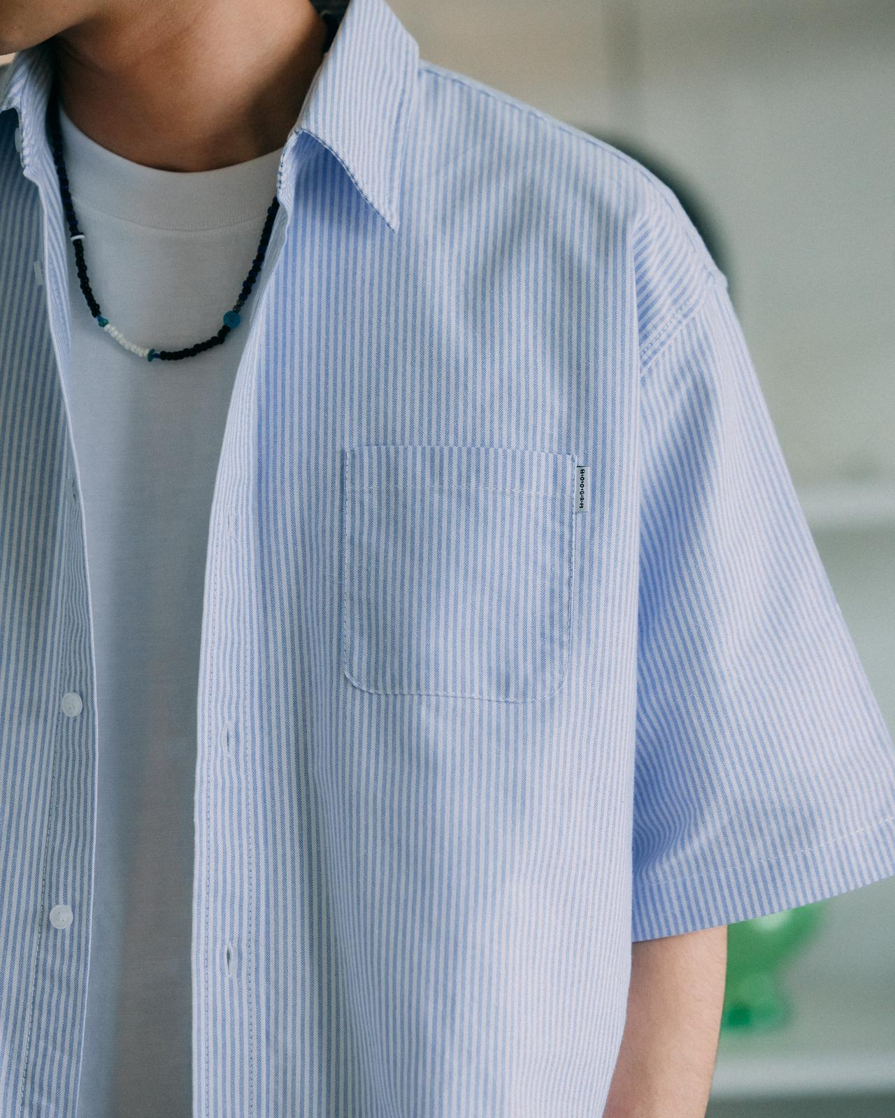 HOOGAH BALLON OVERSIZE S/S SHIRT-STRIPE