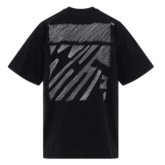 *OFF WHITE 23SS SCRIBBLE DIAGONAL OVERSIZED TEE